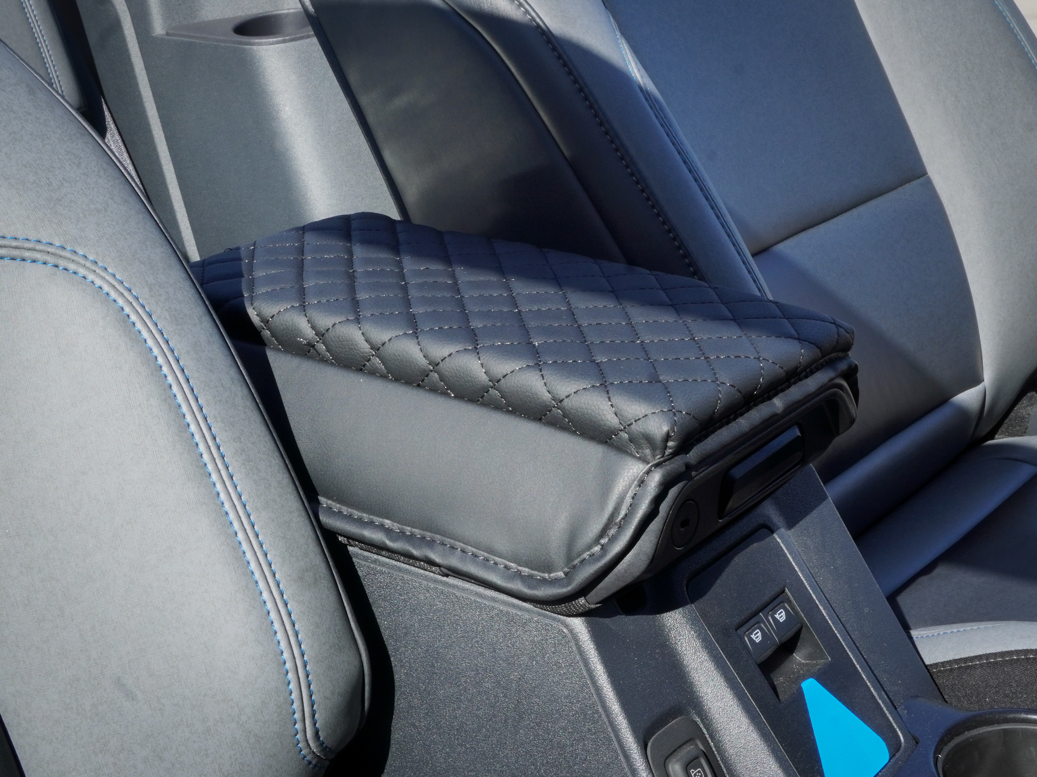 Ford Bronco Armrest Cover - EcoLeather - Diamond Pattern